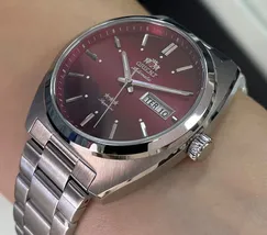 Orient 3 Estrelas Automático Heritage YN6SS001 vermelho - imagem 4