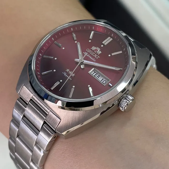 Orient 3 Estrelas Automático Heritage YN6SS001 vermelho