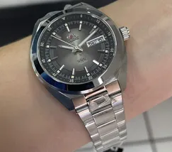 Orient 3 Estrelas Automático Heritage YN6SS002 grafite - imagem 5