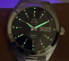 Orient 3 Estrelas Automático Heritage YN6SS002 azul - imagem 4