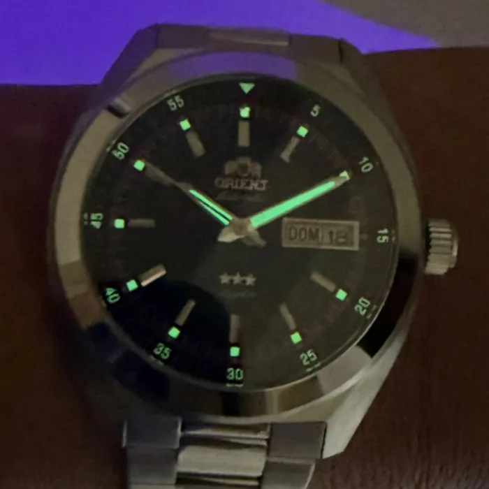 Orient 3 Estrelas Automático Heritage YN6SS002 azul