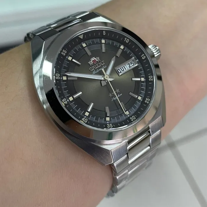 Relógio Orient Heritage 3 Estrelas YN6SS002 Safira Automático | Taniguchi Relógios