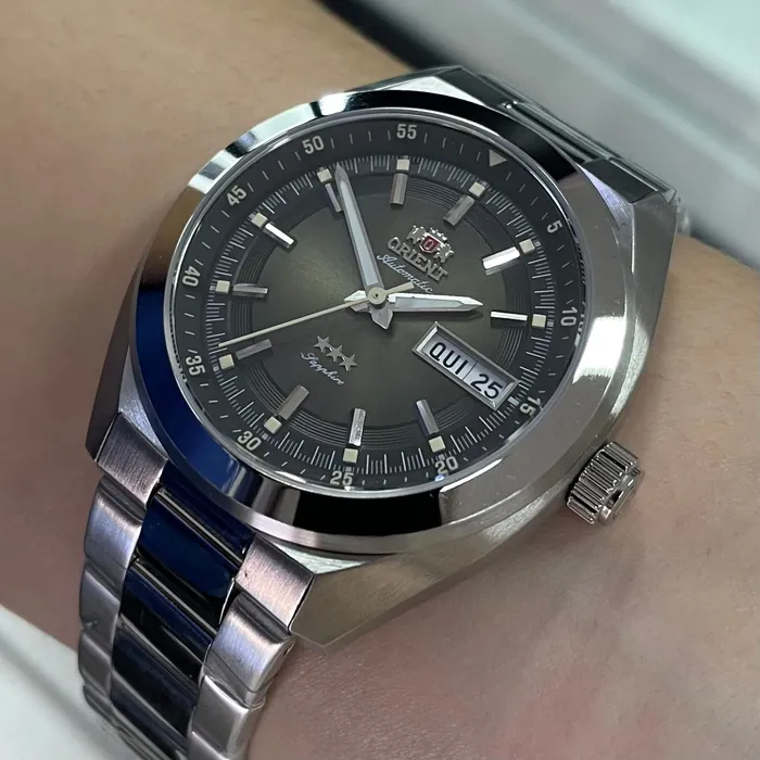 Relógio Orient Heritage 3 Estrelas YN6SS002 Safira Automático | Taniguchi Relógios