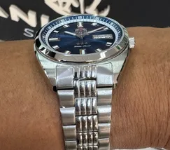 Orient 3 Estrelas Automático Heritage YN6SS004 azul - imagem 5
