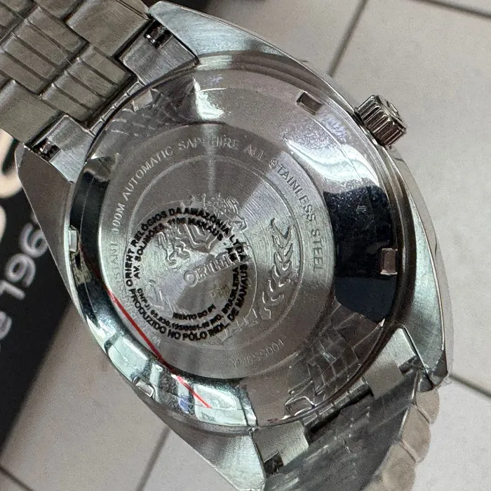 Orient 3 Estrelas Automático Heritage YN6SS004 azul