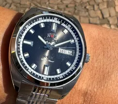 Orient 3 Estrelas Automático Heritage YN6SS004 preto - imagem 6