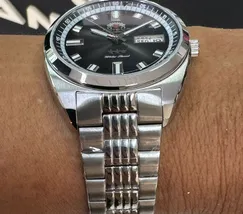 Orient 3 Estrelas Automático Heritage YN6SS004 preto - imagem 5