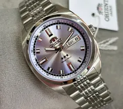 Orient 3 Estrelas Automático Heritage YN6SS004 lilas - imagem 6