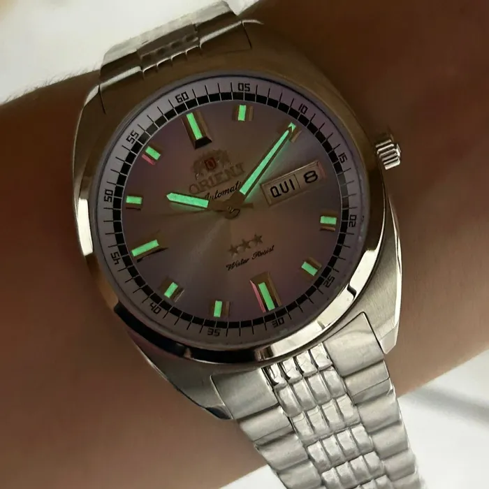 Relógio Orient Heritage 3 Estrelas YN6SS004 Safira Automático | Taniguchi Relógios
