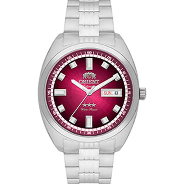 Orient 3 Estrelas Automático Heritage YN6SS004 vermelho