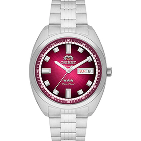 Orient 3 Estrelas Automático Heritage YN6SS004 vermelho