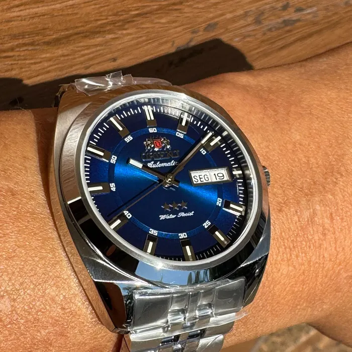 Orient 3 Estrelas Automático Heritage YN6SS005 azul