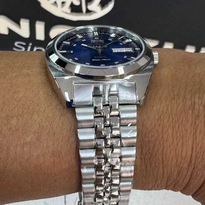 Orient 3 Estrelas Automático Heritage YN6SS005 azul