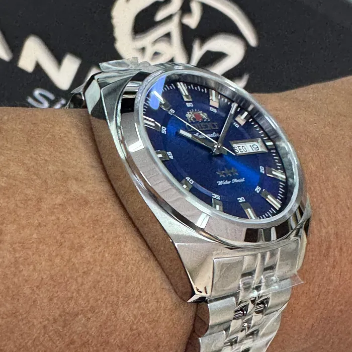 Orient 3 Estrelas Automático Heritage YN6SS005 azul