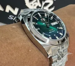 Orient 3 Estrelas Automático Heritage YN6SS005 verde - imagem 4