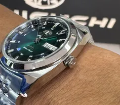 Orient 3 Estrelas Automático Heritage YN6SS005 verde - imagem 3