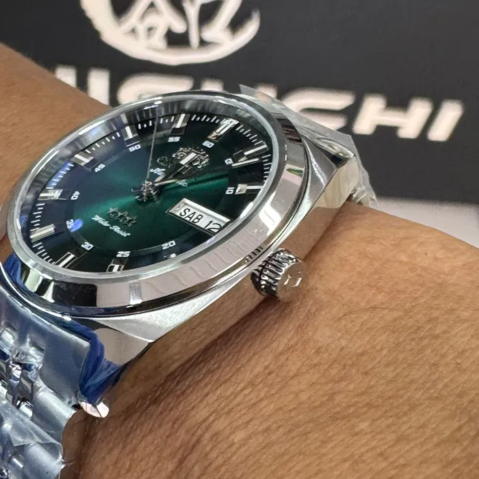 Relógio Orient Heritage 3 Estrelas YN6SS005 Safira 100m | Taniguchi Relógios