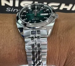 Orient 3 Estrelas Automático Heritage YN6SS005 verde - imagem 5