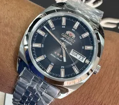 Orient 3 Estrelas Automático Heritage YN6SS005 preto - imagem 1