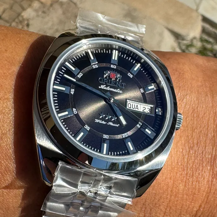 Orient 3 Estrelas Automático Heritage YN6SS005 preto