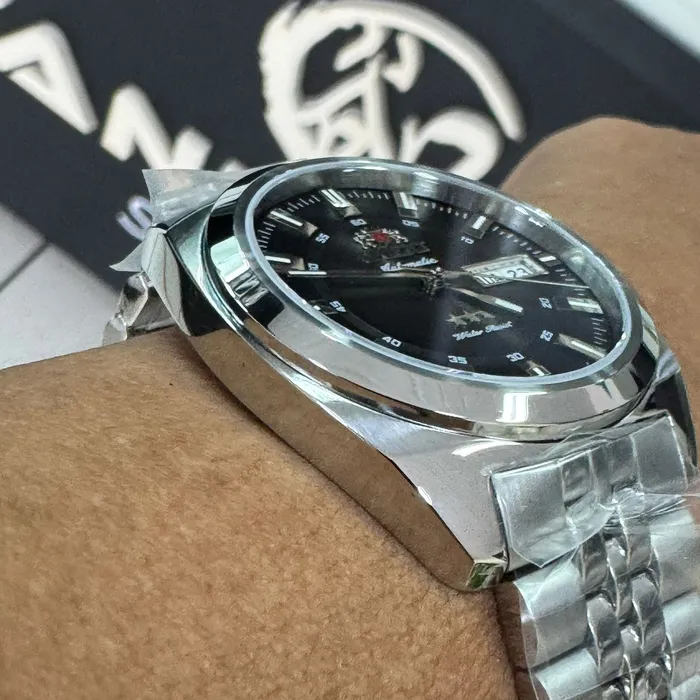 Orient 3 Estrelas Automático Heritage YN6SS005 preto