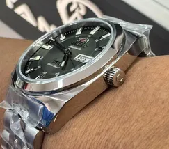 Orient 3 Estrelas Automático Heritage YN6SS005 preto - imagem 3