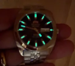 Orient 3 Estrelas Automático Heritage YN6SS005 preto - imagem 6