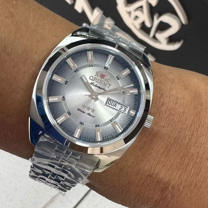 Orient 3 Estrelas Automático Heritage YN6SS005 preto