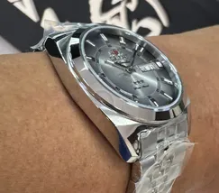 Orient 3 Estrelas Automático Heritage YN6SS005 preto - imagem 3