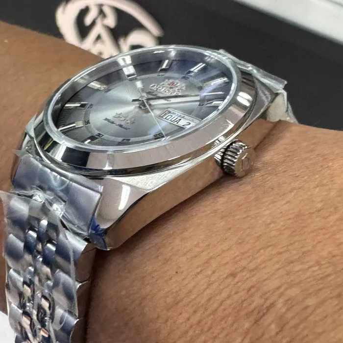 Orient 3 Estrelas Automático Heritage YN6SS005 preto