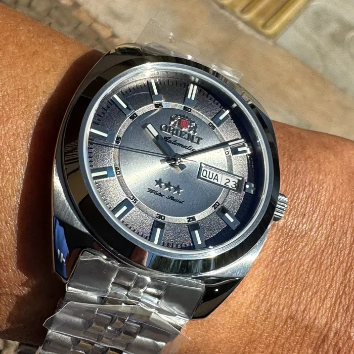 Orient 3 Estrelas Automático Heritage YN6SS005 preto