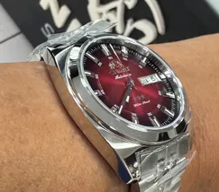 Orient 3 Estrelas Automático Heritage YN6SS005 vermelho - imagem 3