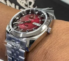 Orient 3 Estrelas Automático Heritage YN6SS005 vermelho - imagem 4