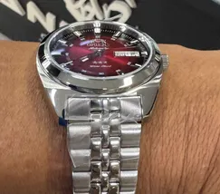 Orient 3 Estrelas Automático Heritage YN6SS005 vermelho - imagem 5