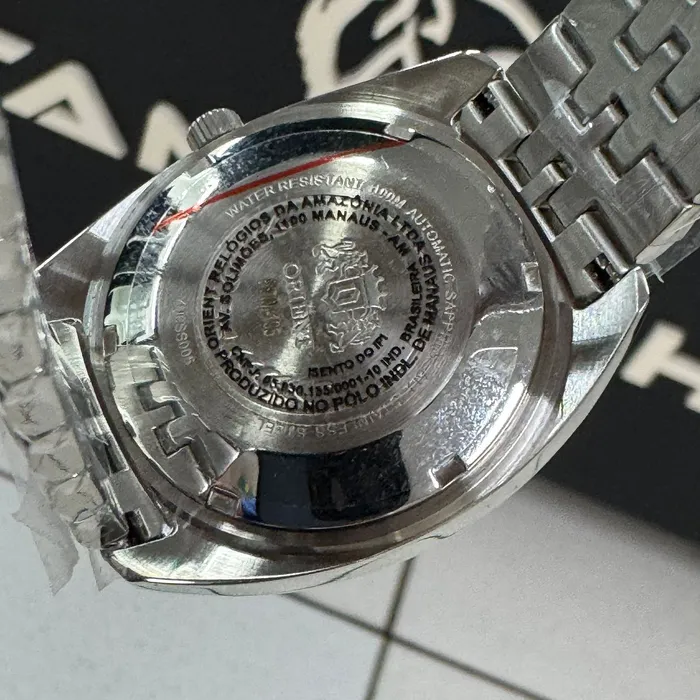 Orient 3 Estrelas Automático Heritage YN6SS005 vermelho