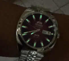 Orient 3 Estrelas Automático Heritage YN6SS005 vermelho - imagem 7