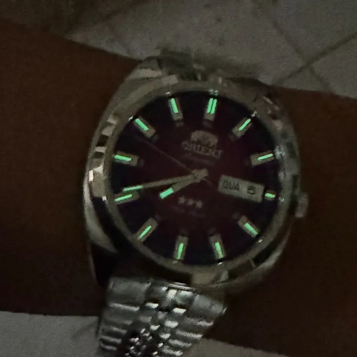 Orient 3 Estrelas Automático Heritage YN6SS005 vermelho