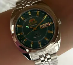 Orient 3 Estrelas Automático Heritage YN6SS005 verde agua - imagem 8