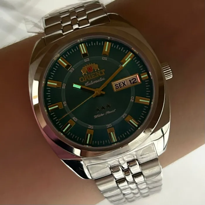 Relógio Orient Heritage 3 Estrelas YN6SS005 Safira 100m | Taniguchi Relógios