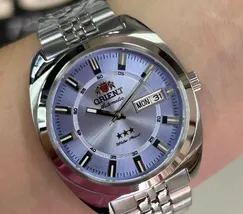 Orient 3 Estrelas Automático Heritage YN6SS005 lilas - imagem 1