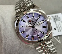 Orient 3 Estrelas Automático Heritage YN6SS005 lilas - imagem 6
