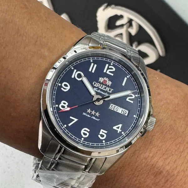 Orient 3 Estrelas Automático Elegance YN6SS006 azul