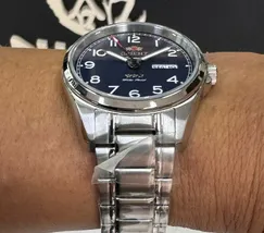 Orient 3 Estrelas Automático Elegance YN6SS006 azul - imagem 5