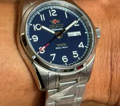 Orient 3 Estrelas Automático Elegance YN6SS006 azul - imagem 6