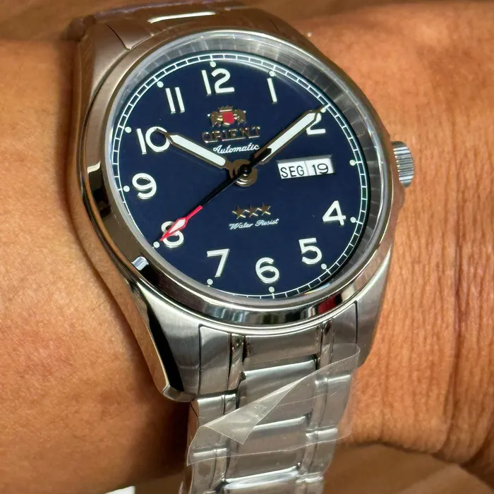 Orient 3 Estrelas Automático Elegance YN6SS006 azul