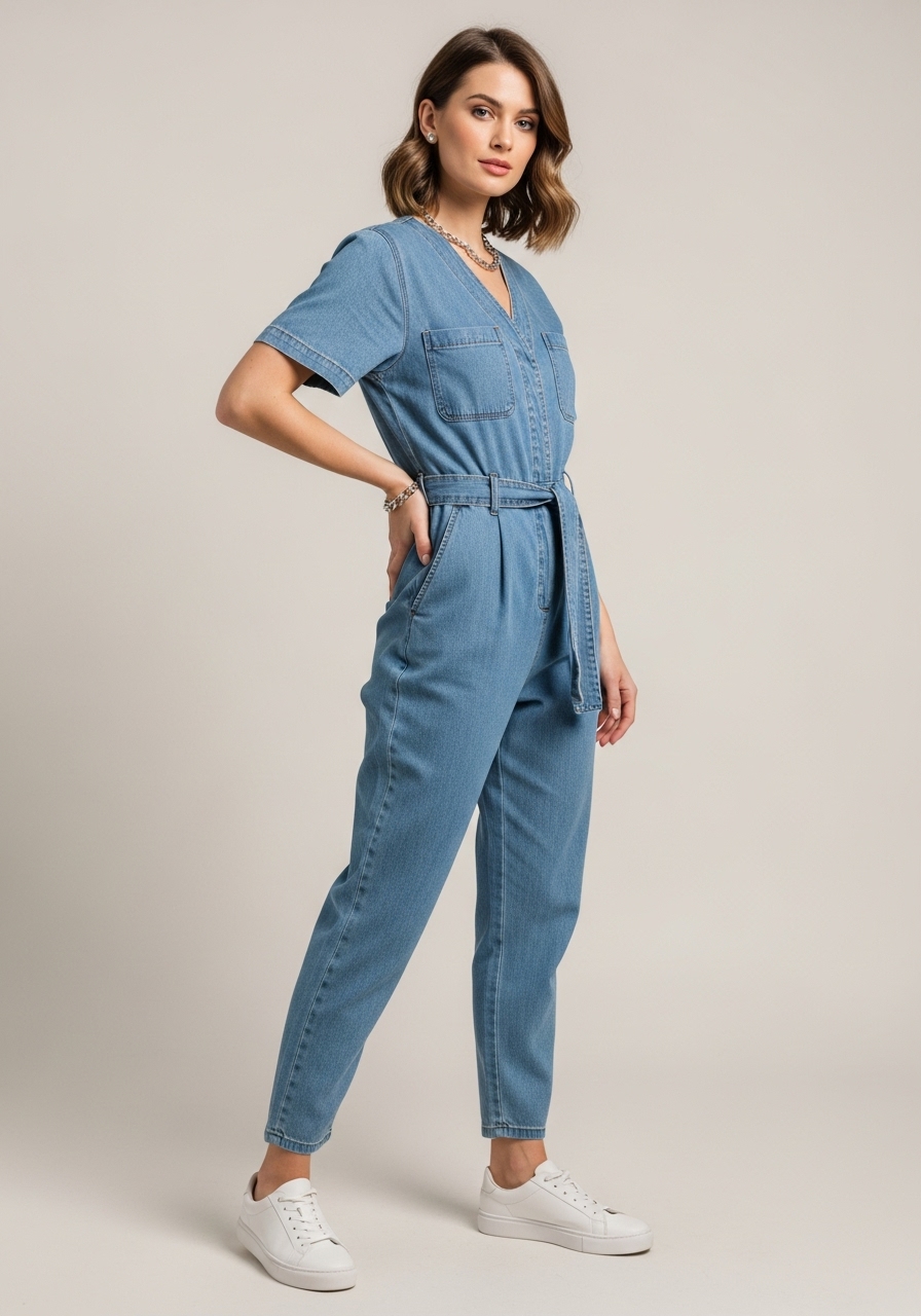 Denim Comfort Jumpsuit