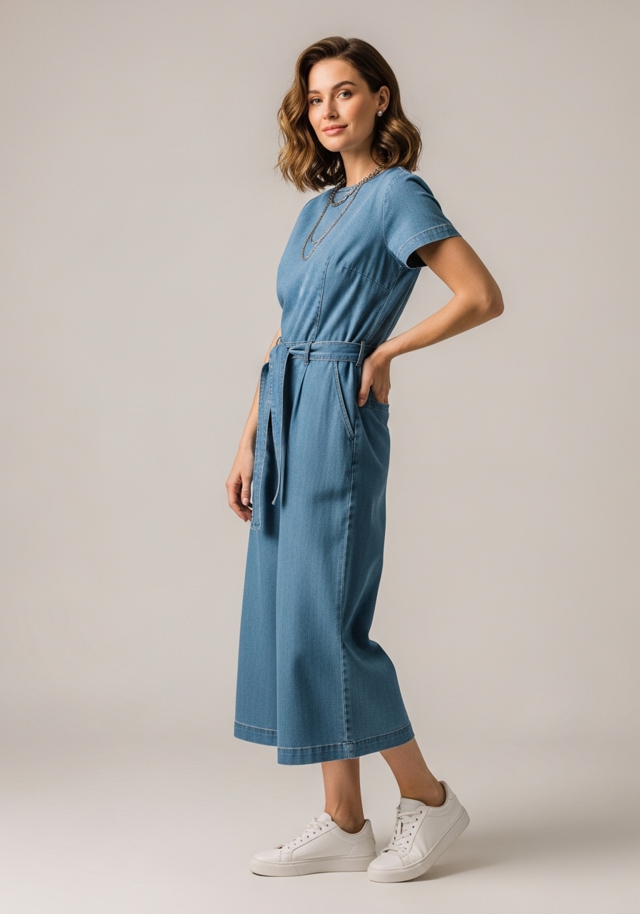 Denim Comfort Jumpsuit