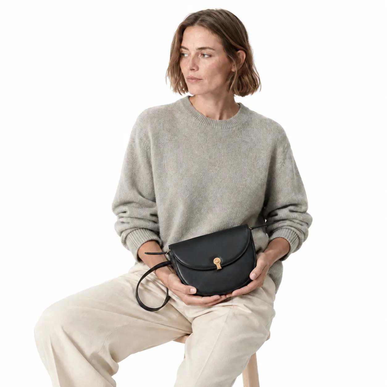 Bolsa Transversal Bardot Preto Minimal