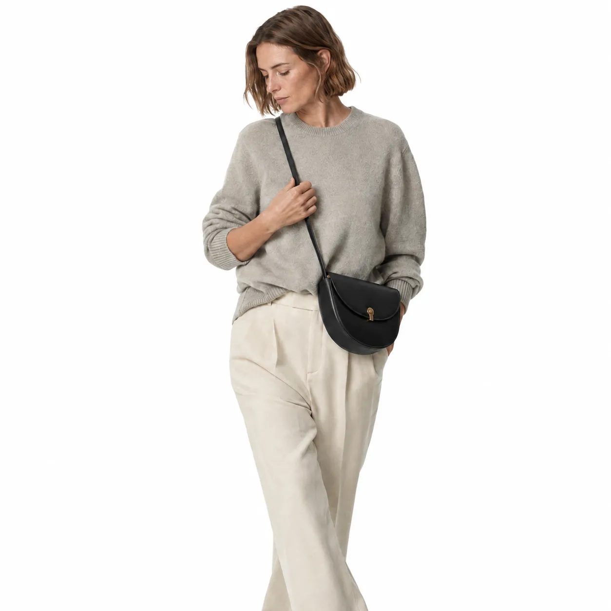 Bolsa Transversal Bardot Preto Minimal