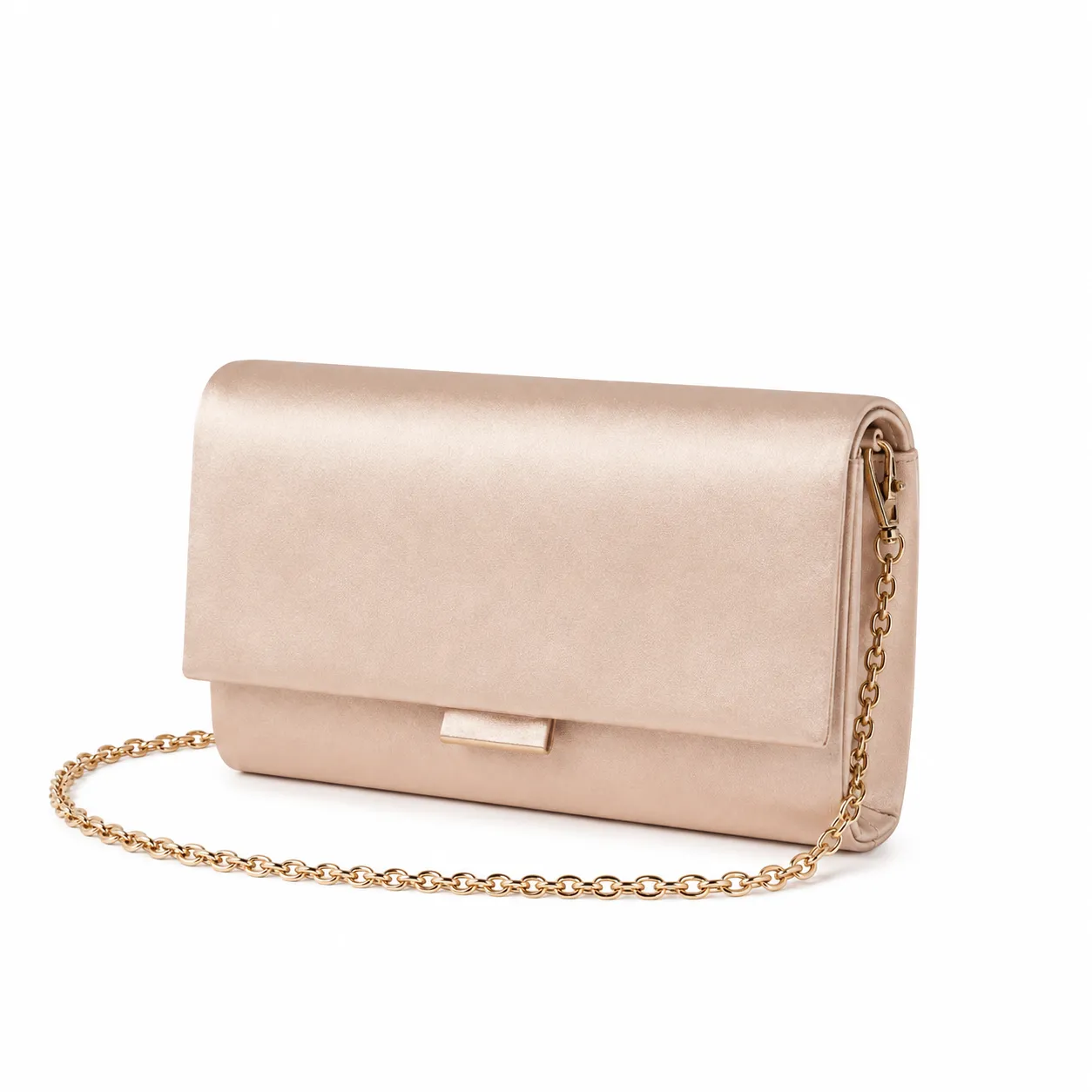 Bolsa Clutch Serena Nude Cetim